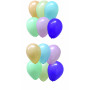 Runda ballonger pastell färger barn kalas latex uppblåsta mäter ballongerna ca 30 cm i diameter.
