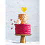 Hjärtformad miniballong perfekt som dekoration i tårtan