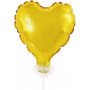 Hjärtformad miniballong i Guld