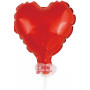 Hjärtformad miniballong i Rött