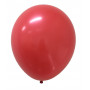 Rund, röd latexballong ca 25 cm