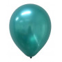 Runda Metallic ballonger i grönt 20 p latex ballonger festballonger metallisk