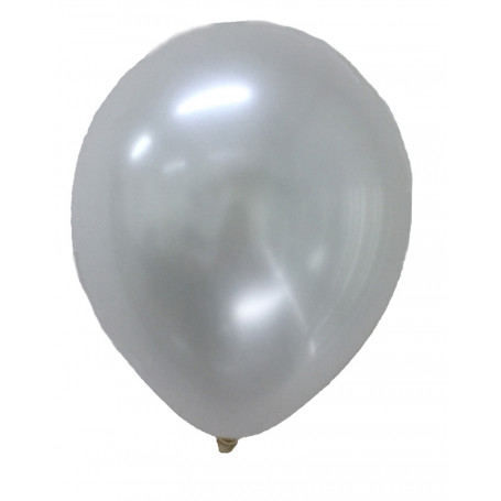 Ballonger med metallic effekt vita 20-p metallisk festballonger latex ballonger runda helium
