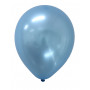 Blå pärlemor-skimrande ballonger metallisk metallic ljusblå latex student studentfest
