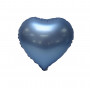 folieballong chrome blå hjärta student Sverige svenska helium i hjärta form