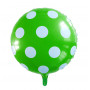 Folieballong prickig grön och vita