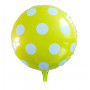 Folieballong prickig gula och vita