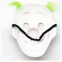 Clownmask med grönt hår