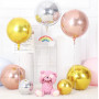4D folieballong rosé guld