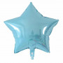 Folieballong stjärna ljusblå