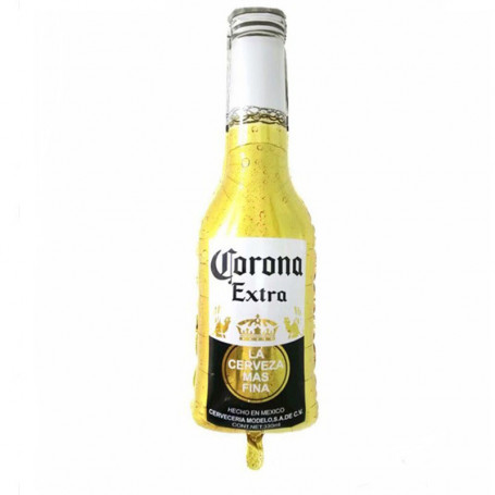 Folieballong corona öl flaska