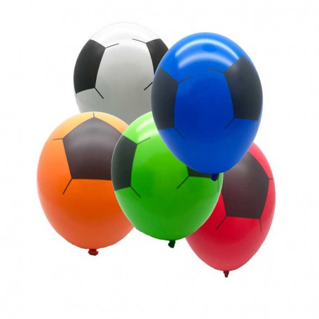 Tryckta ballonger med boll tryck